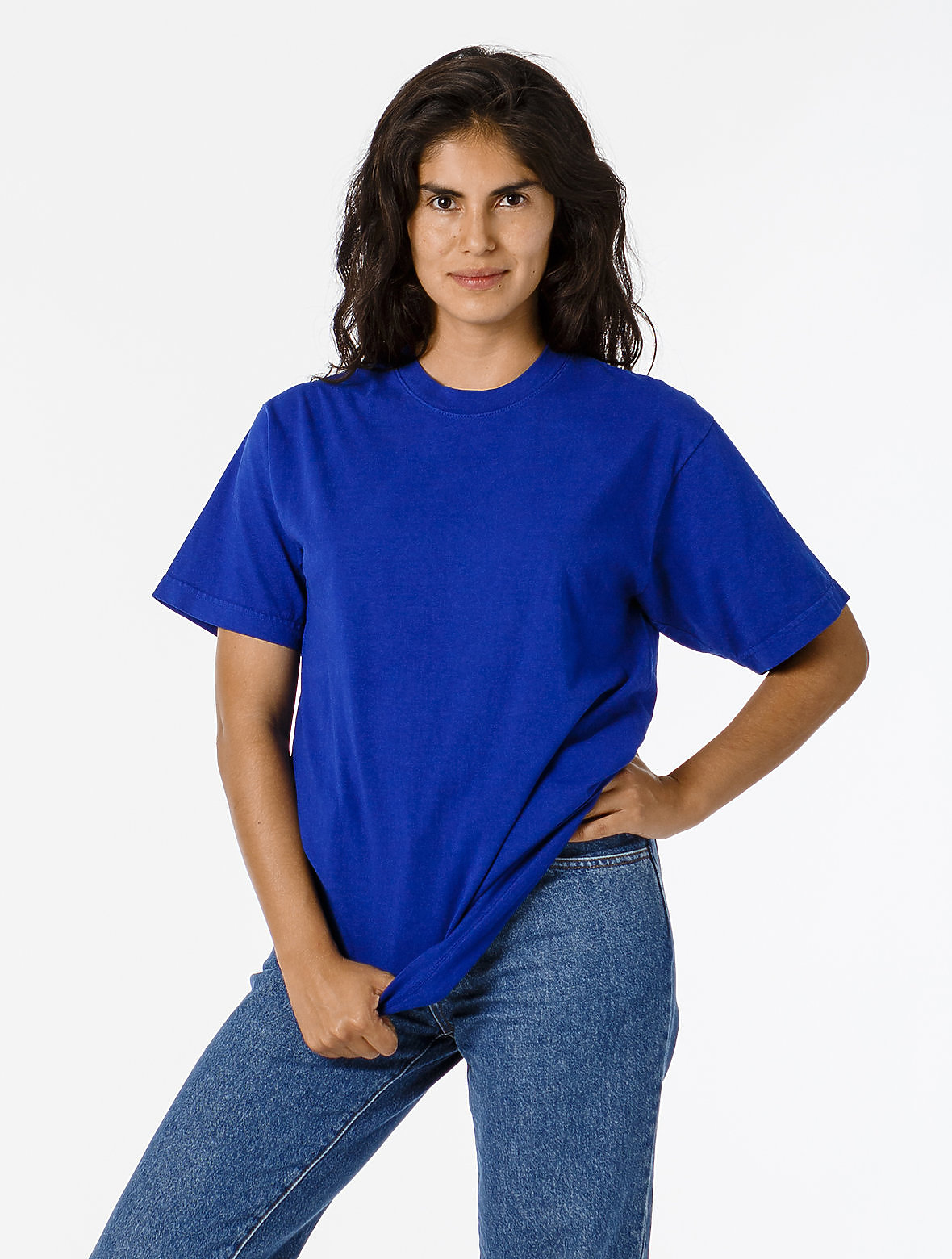 LA Apparel Garment Dye Crew Neck T-Shirt Canadian Custom Apparel