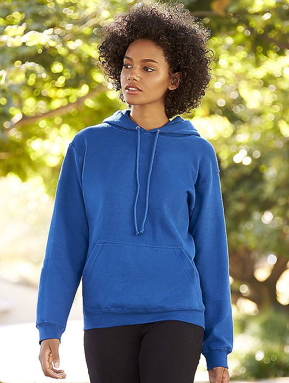 Cotton-Blend Pull-Over Hoodie